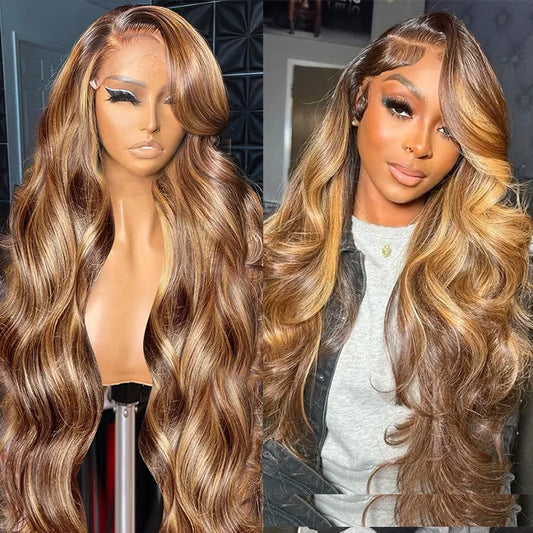 Glamorous Honey Blonde Wig