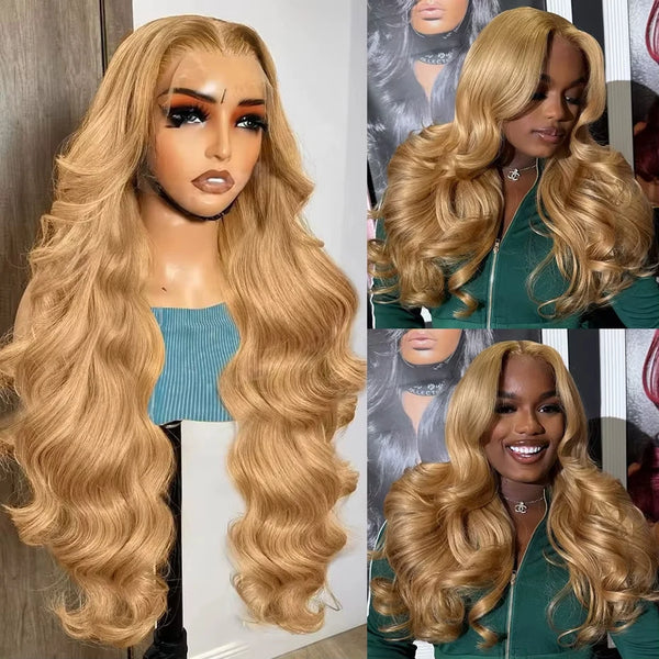 Glamorous Honey Blonde Wig