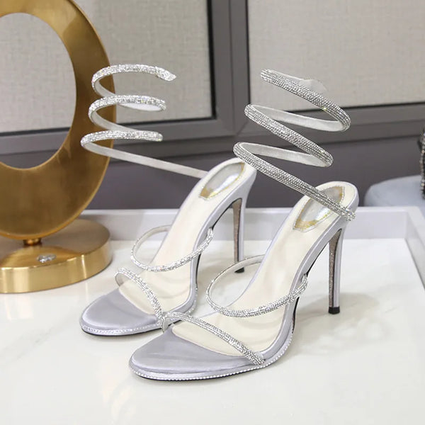 Crystal Twine Glam Sandals